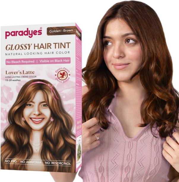 Paradyes No Bleach Glossy Hair Tint, For Natural Black Hair , Lover's Latte