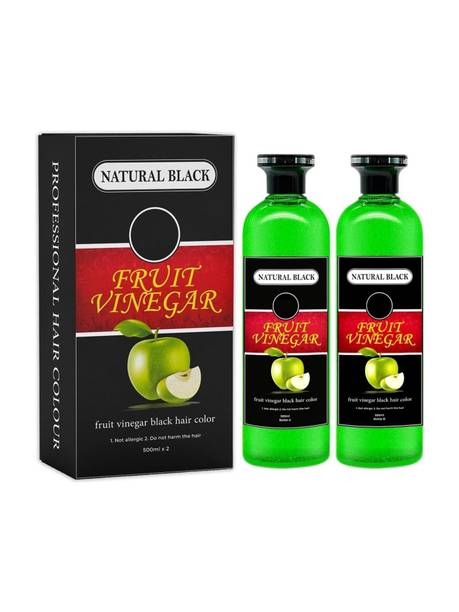 SHINGALA Hair Color Fruit Vinegar Hair Dye Color For Both Men Women Ammonia Free Color , BLACK