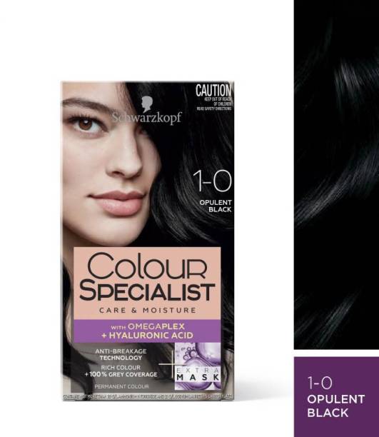Schwarzkopf Colour Specialist Permanent Hair Colour , 1.0 Opulent Black