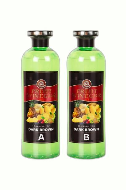 Sarbeau Fruit vinegar Dark Brown Hair Color Gel,500mlx2, 10 minutes color_C_038 , Dark brown