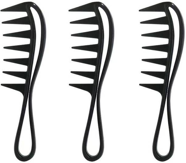 BEOTKKOT Wide Shark Tooth Hair Volumising & Detangling Comb Pack of 3