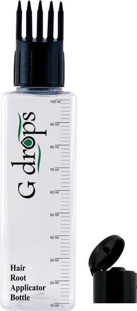 G drops Applicator Bottle with Comb Cap for Applying Hair Oil , Shampoo and Medicine