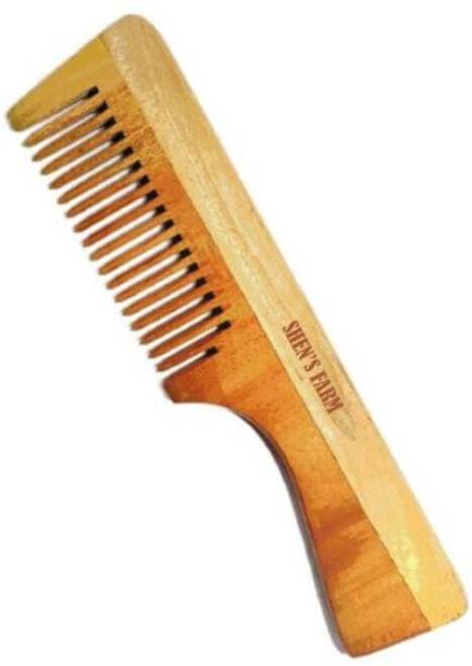 Shen's Farm Neem comb with handle