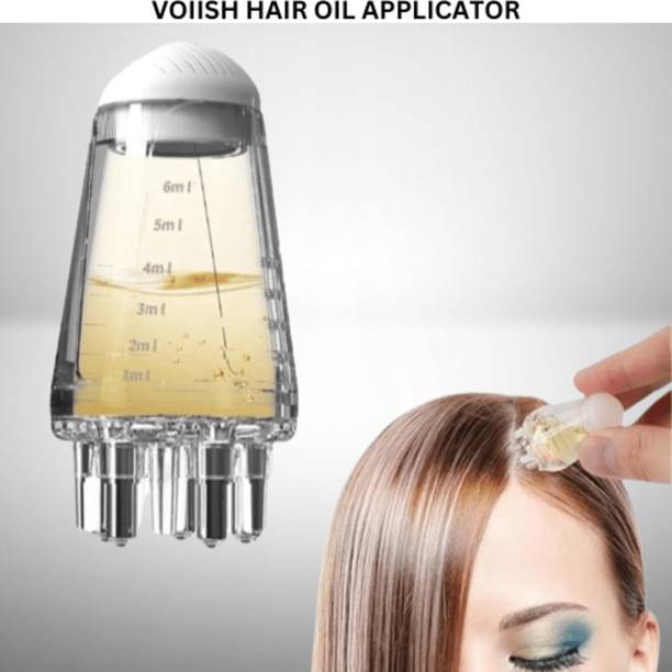 VOIISH Hair Oil Applicator Root Comb Applicator Bottle Kimairay Scalp Massager for Hair