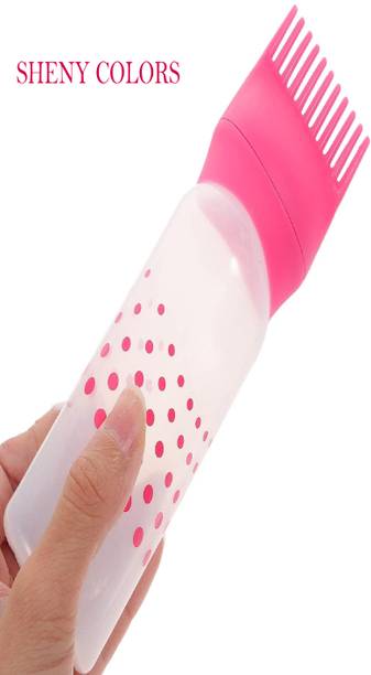 SHENY COLORS Hair Oil Applicator Bottle with Soft Comb for Gentle Hair Care ( PACK OF 1 )