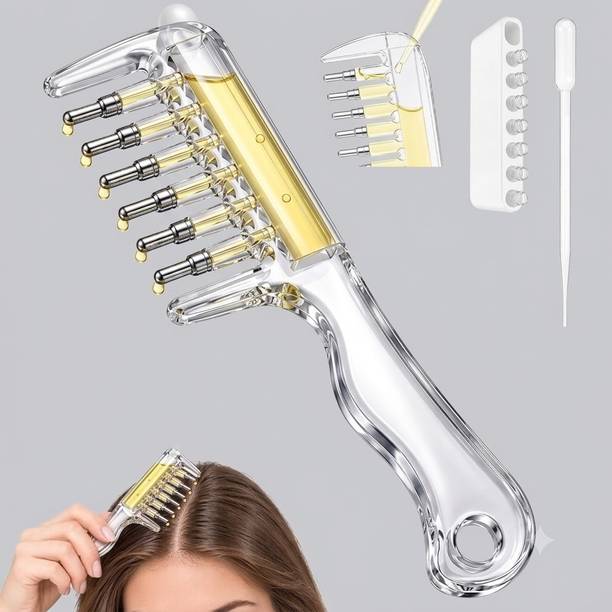 ORVENSA 2-in-1 Scalp Oil Applicator & Massage Comb, Refillable Hair Care Tool
