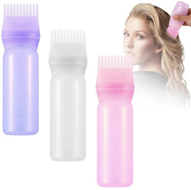MEDDOM Hair Oil Bottle Hair Dye Applicator Brush Bottles Styling Tool Hair 120 ML