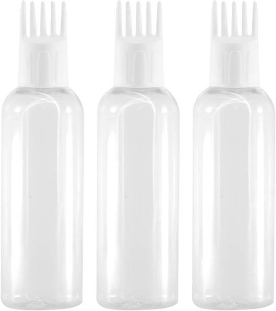 MISHI Hair Root Comb Applicator,Refillable Bottle for Hair Oil,Shampoo,Round