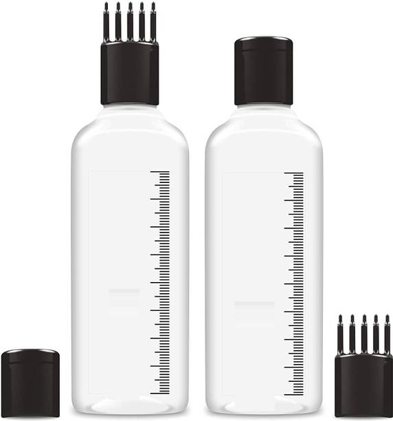 JSBM GROUP Hair Root Applicator Bottle with Comb Cap for Applying Hair Oil, Shampoo