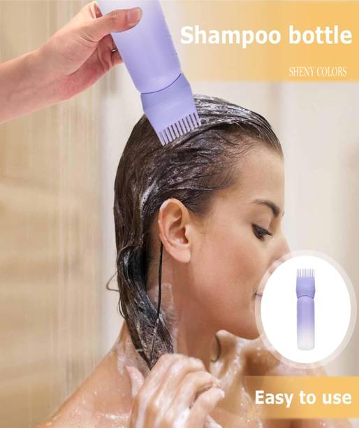 SHENY COLORS Leakproof Hair Oil Applicator Bottle with Comb for Travel Safety