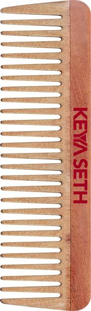 KEYA SETH AROMATHERAPY Neem Wooden Comb Wide Tooth for Hair Growth for Men & Women All Purpose Large Size Perfect Hair Setter.