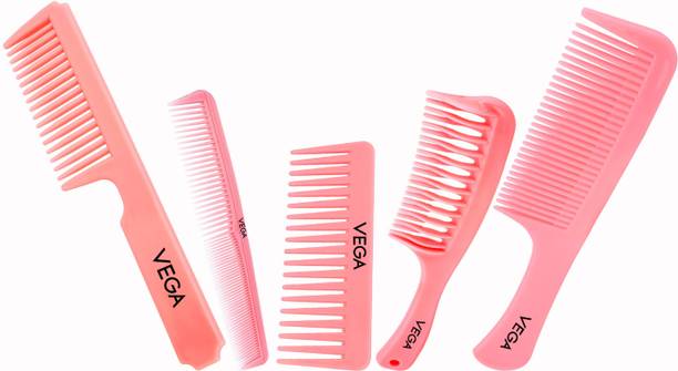 VEGA Hair Comb Set- Pack of 6, (India's No.1 Hair Comb Brand), (HCS-03)