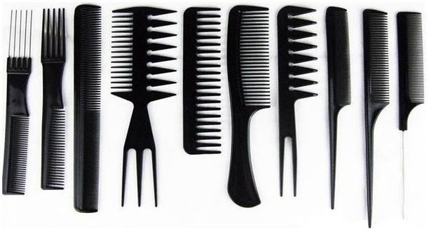 Stylewell 10pcs Professional Different Hair Comb Set Good 4 Barber Salon Hair Styling Hairdressing