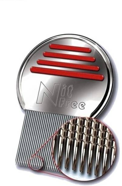 Nit Free Terminator Lice Comb, Professional Stainless Steel Louse and Nit Comb for Head Lice Treatment, Removes Nits