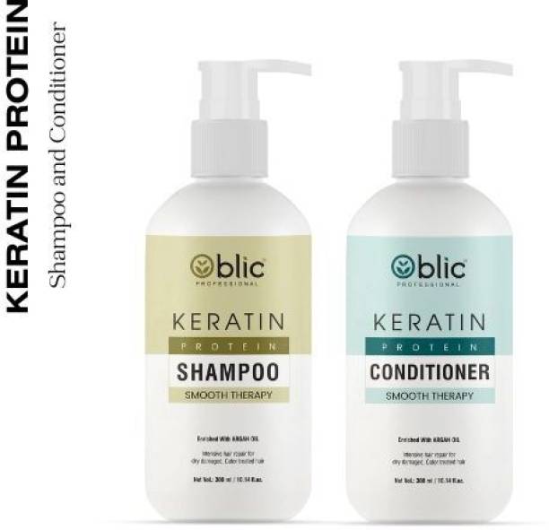 OBLIC keratin professional shampoo and conditioner pack of 2