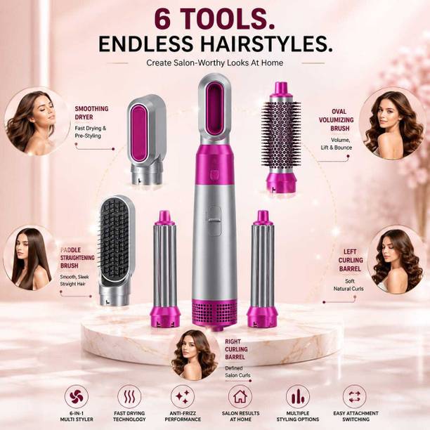 Fiona 5 IN 1 HAIR DRYER BRUSH SET Hair Curler