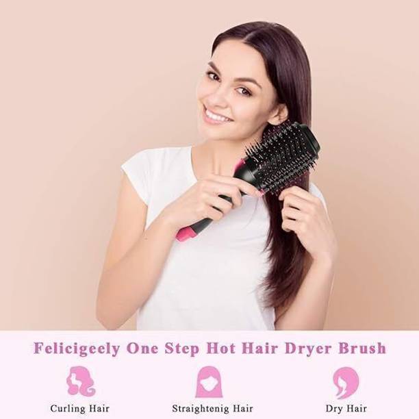 DN BROTHERS Hair Dryer Brush – Hot Air Styler for Blow Drying, Straightening, Curling D306 Hair Curler