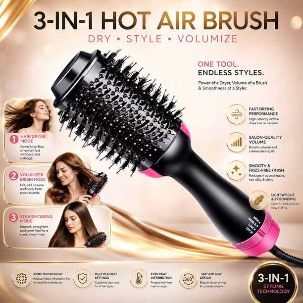 DFHBHTD HOT AIR BRUSH 3 IN 1 Hair Curler