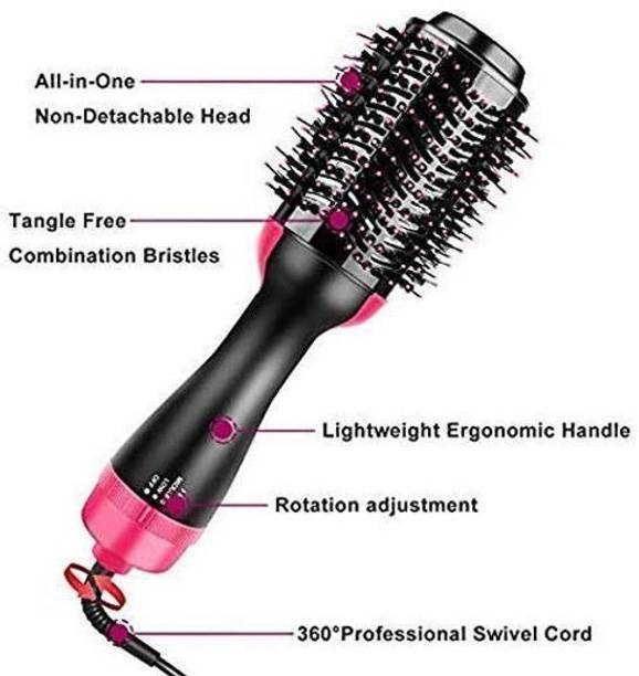 ND BROTHERS 3IN1 Hair Straightener, Hair Curling, Hair Dryer, One Step Hair Dryer ND91 Hair Dryer