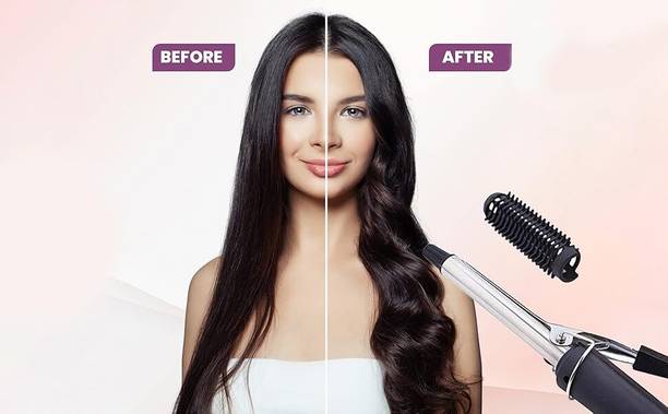 ENMORA SKE-Automatic 47B Hair Curling Iron Rod For Women (Black) FCW28 Hair Curler