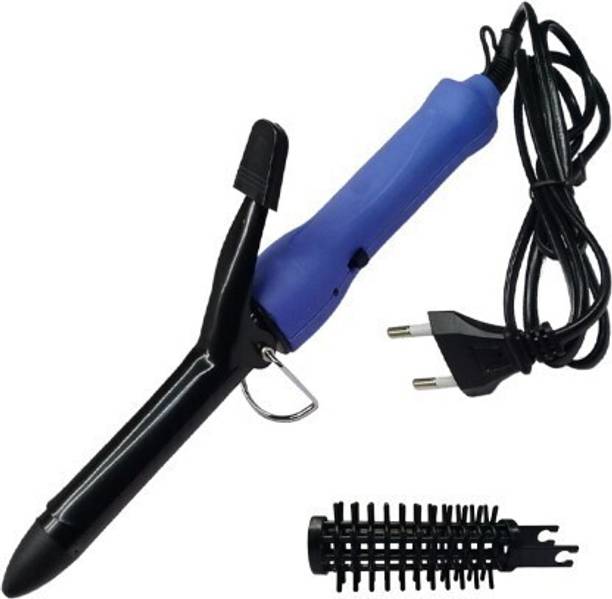 OLMEO Smooth Women Lady Professional Ceramic Anti-Static Curl Curling Make Travel Curling Iron Rod Brush Anti-scald Curling Wand Waver Maker Roller Styling Tool 45W Electric Hair Curler Hair Curler