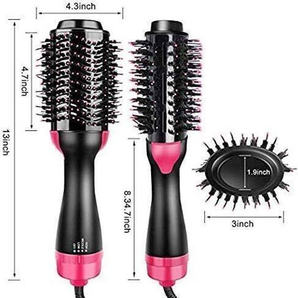 WAIRIT Hair Dryer Brush – Hot Air Styler for Blow Drying, Straightening, Curling W167 Hair Curler