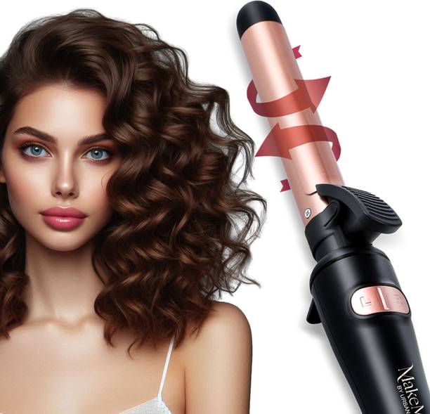 उरबनयोग MakeMeeBold Rotating Hair Curling Iron rod हेयर कर्लर