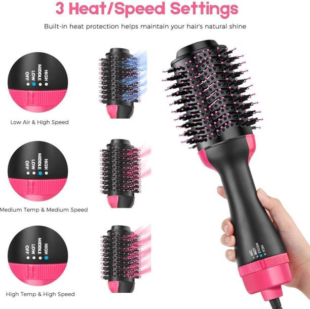UA IMPEX One Step Hair Dryer, 4 in 1 Hot Air Brush for Drying, Straightening M123 Hair Curler