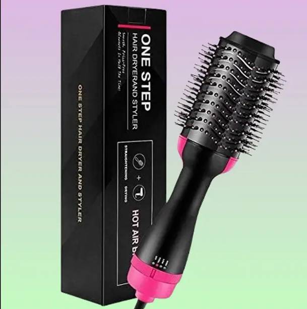 Dude 4 in 1 Electric Hot Air One Step Hair Blow Dryer Comb Volumizer Brush-001 Hair Curler