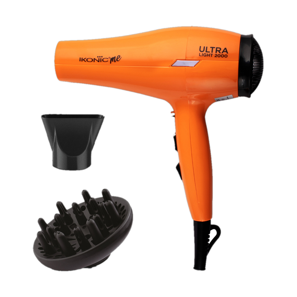 Ikonic Professional Ultralight 2000 Hair Dryer-Orange Hair Dryer