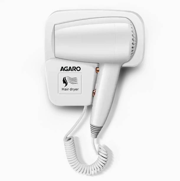 AGARO HD1417 Wall Mounted, Hotel, Bathroom, Household, Wall Hanging Hair Dryer
