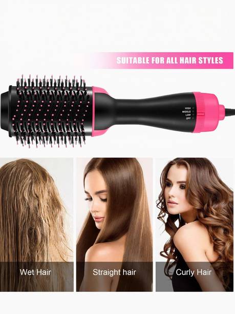 NKK TRADERS 4 in 1 Electric Hot Air One Step Hair Blow Dryer Comb Volumizer Brush