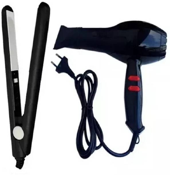 SAICH Hair Dryer 1500 Watts & Mini Straightener Combo Hair Dryer