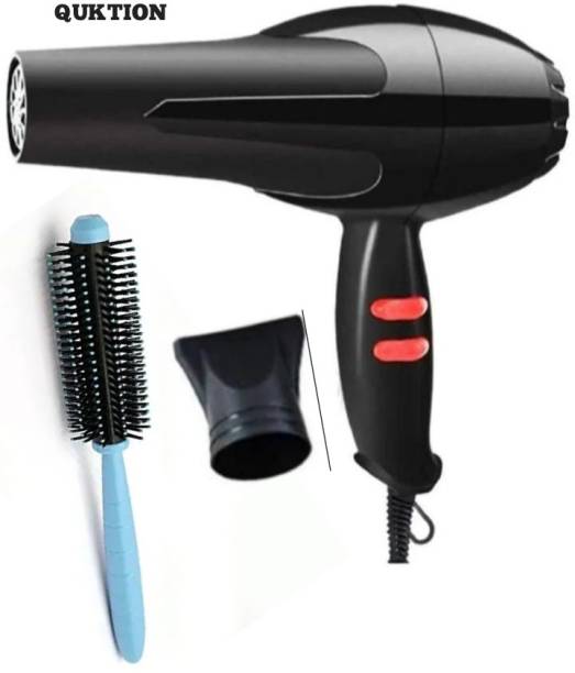quktion HAIR DRYER 1500 WATT 2SPEED /2 HEAT SETTING WITH ROLING CURLING COMB MULTICOLOUR Hair Dryer