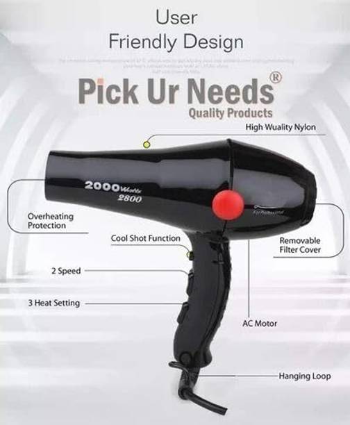Totthar Professional Hair Dryer Hot & Cold Air 2 Speed & 3 Heat Settings Hair Dryer