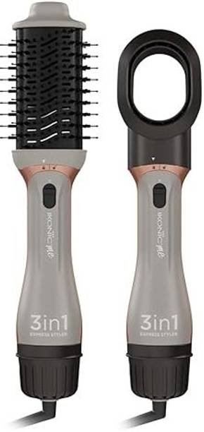JSJ IKONIC 3 in 1 Express Styler Grey, Professional Volumizer Blow Dryer 1200 Watts Hair Dryer
