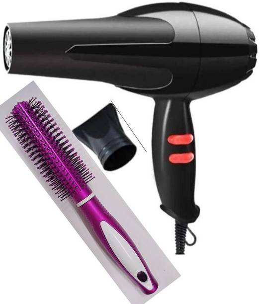 QUKTOWN Hair Dryer 1500 Watts 2 Speed / 2 Heat Settings with Rolling Comb Brush Hair Dryer