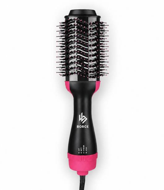 Borce 3in1 Hair Straightener & Volumizing Blow Hair Dryer Brush For Hair Styling Hair Dryer