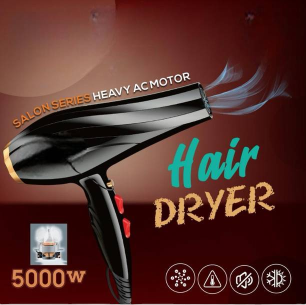 GLOWISH PORFESSIONAL UNISEX DUAL AIR HOT AND COLD POWERFULL HAIR BLOWER WITH ACCESSORIES Hair Dryer