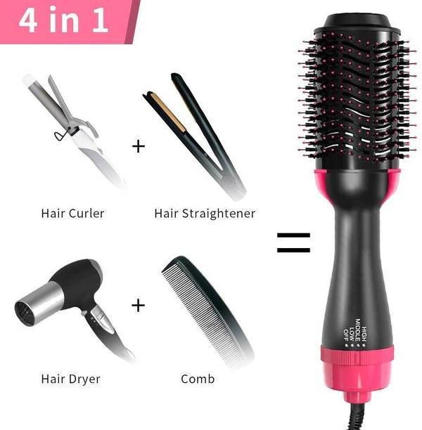 Zubeen Best 4 in 1 Powerful Hair Dryer Brush Hot Air Hair Dryer Comb Blow Styling Brush Hair Dryer