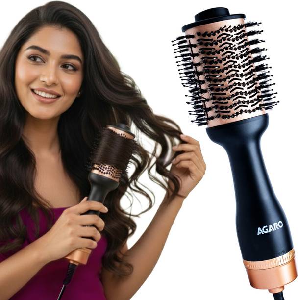 AGARO HV2179 Hot Air Brush, Hair Blow Dryer, Volumizer & Styler, 360� Airflow Vent Hair Dryer