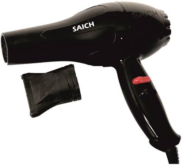 SAICH Hair Dryer 2888 (1500 Watts) 2 Speed Settings 2 Heat Settings (Black) Hair Dryer