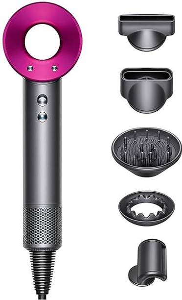 XORQO TECH Compact Ionic Hair Dryer Leafless Fast Drying with 5 Nozzles Hair Dryer