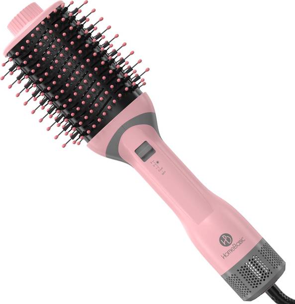 HOMEBASIC HB-S200 Professional Hot Air Brush Adjustable 3 Heat Settings for All Hair Types Hair Dryer