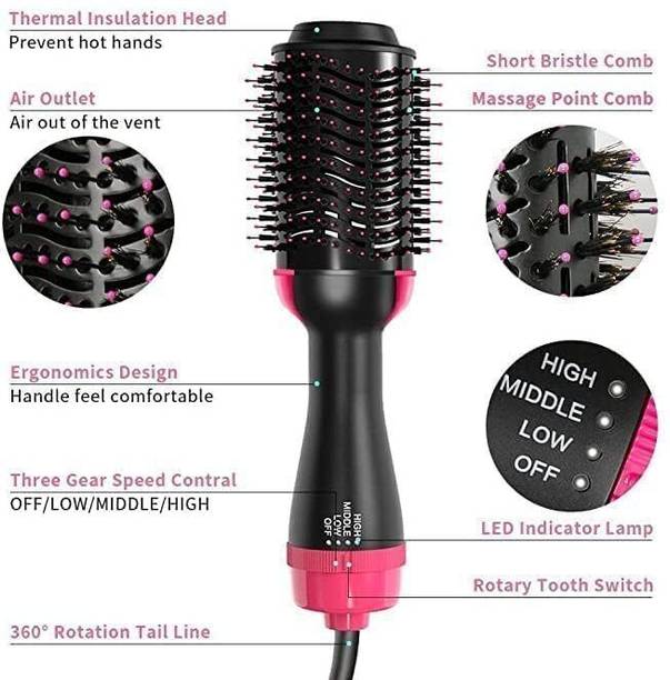 ND BROTHERS 3IN1 Hair Straightener, Hair Curling, Hair Dryer, Step Hair Dryer ND27 Hair Dryer