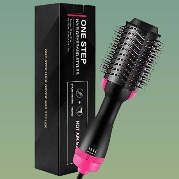 DHRUVIKA 3IN1 Hair Straightener, Hair Curling, Hair Dryer, On Step Hair Dryer HD61 Hair Dryer