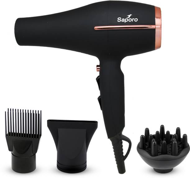 SAPORO SHD 1601 Hair Dryer - 2 Speed, 3 Temperature Settings - Hot & Cold Air Hair Dryer