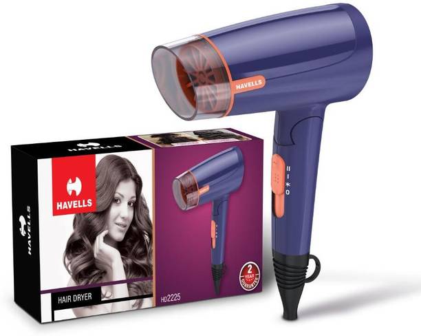 HAVELLS 1200W Hair Dryer, 3 Heat Setting, Detachable Nozzle, Travel Friendly, HD2225 Hair Dryer