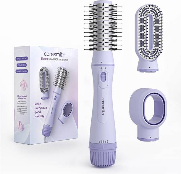caresmith FCS0150 Bloom 3-in-1 Hot Air Brush Ceramic-Coated Hair Dryer