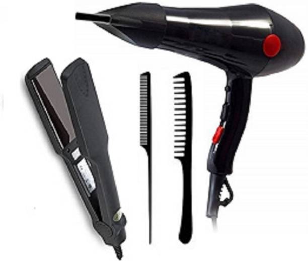 RK INDIA Hair Dryer 2000 Watts 329 Hair Straightener with 2 Tail Combs Combo Hair Dryer